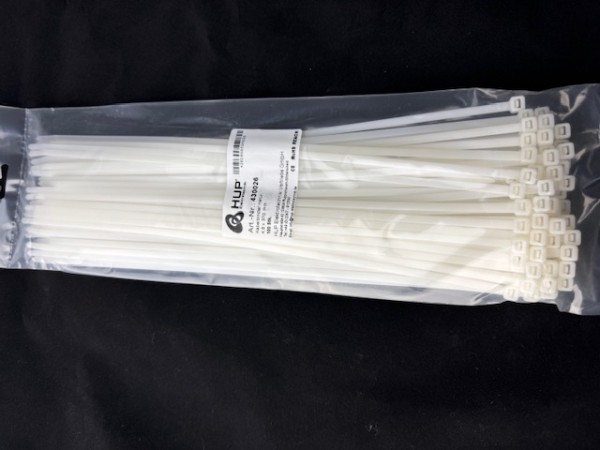 100 Stück Kabelbinder Nylon natur 370x4,8mm