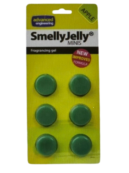 6 Stück SmellyJelly Duftgel "Apfel" gegen schlechte Gerüche in Klimaanlagen