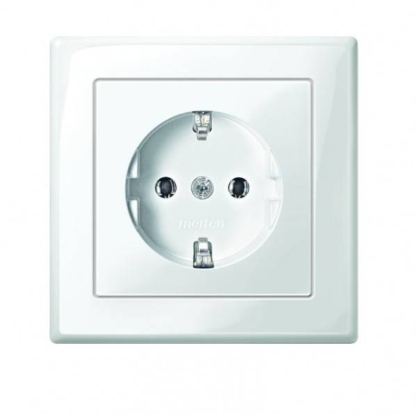 Merten MEG2301-1419 Steckdose Vollplatte System M polarweiß