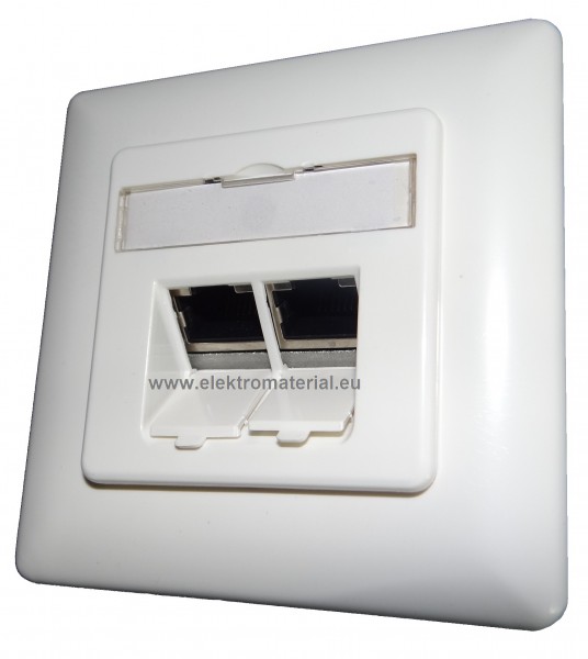 CAT 6 Datendose 2xRJ45 Unterputz