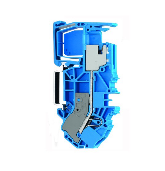 WAGO 1-Leiter-N-Trennklemme; 16 mm²; Push-in CAGE CLAMP®; 16,00 qmm blau 2016-7714