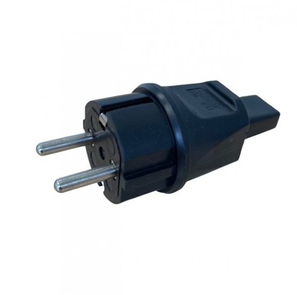 Illu PVC Stecker für Lichterkette Illukabel H05RNH2-F 2x1,5