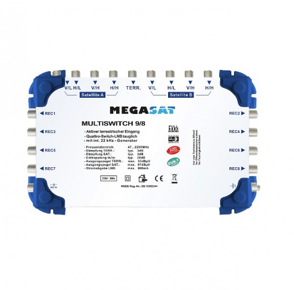 Megasat Multischalter 9/8 DVB-S