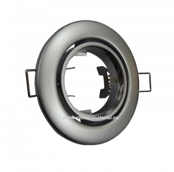 Metalleinbaustrahler schwenkbar chrom matt 55059