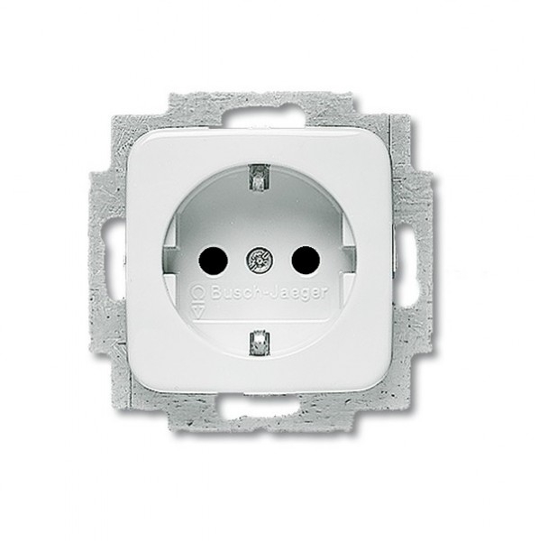 BUSCH-JAEGER SI Steckdose mit erhöhtem Berührungsschutz alpinweiß 20EUCKS-214