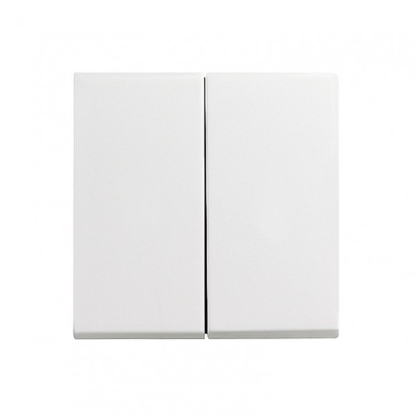 Gira 329503 Wippe, 2fach Serienwippe, System 55, reinweiß glänzend