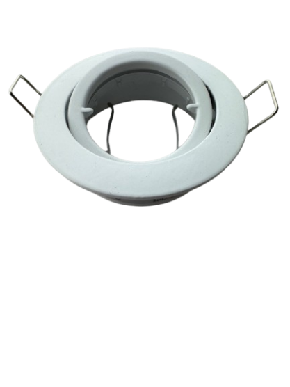 Druckguss-Einbaustrahler weiß MR16 50mm + 2,6W 2700K Leuchtmittel +GU10 Fassung komplett