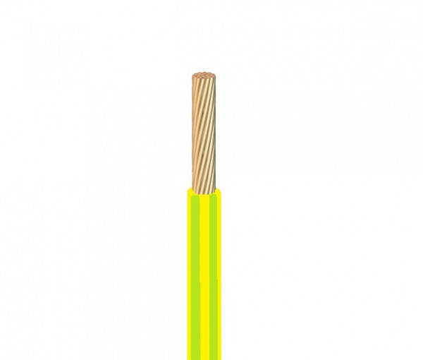 100m Verdrahtungsleitung H07V-K 4 mm² grün / gelb