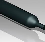 1,22 Meter Cimco Schrumpfschlauch 3:1, schwarz, dünnwandig, mit Innenkleber Ø 6,4/2,2 mm