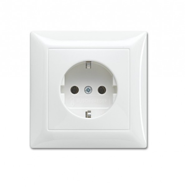 Busch-balance SI Steckdose Vollplatte alpinweiß 20EUJ-914