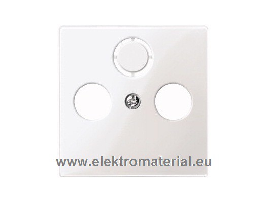 Merten 296719 Zentralplatte Abdeckung für Sat Antennendose System M polarweiß