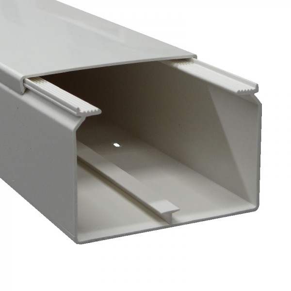 24m Kabelkanal 60x90 reinweiß mit Deckel