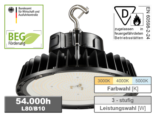 LED Hallenstrahler ALL-IN-ONE MW150CCT