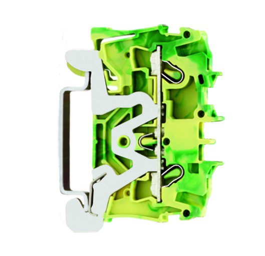 WAGO 2-Leiter-Schutzleiterklemme; 2,5 qmm grün-gelb für Anwendungen Ex e II geeignet 2002-1207