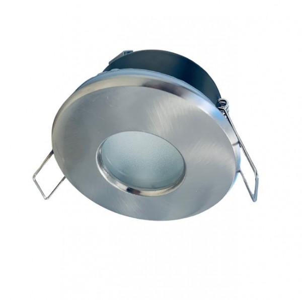Einbaustrahler Downlight IP44 ø68mm eisen gebürstet