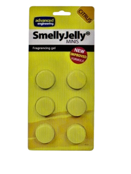 6 Stück SmellyJelly Duftgel "Zitrus" gegen schlechte Gerüche in Klimaanlagen