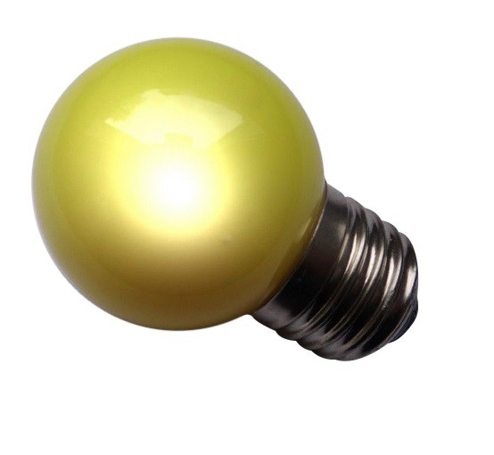 LED Tropfen Partylampe E27 GELB