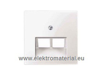 Merten 296119 Zentralplatte Abdeckung für 2fac Datendose UAE System M polarweiß