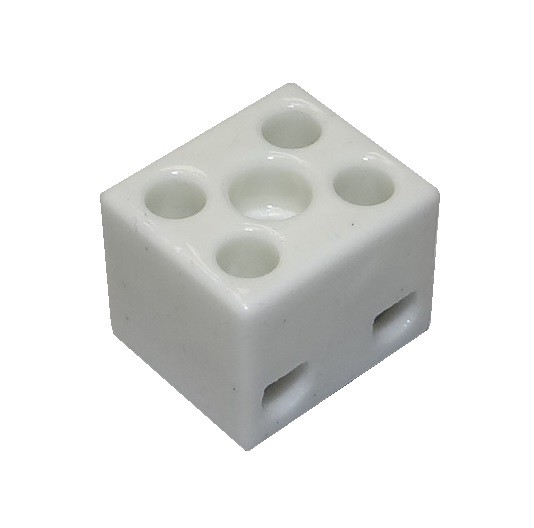 Keramik Lüsterklemmen 4mm² 2-polig AK2/6A