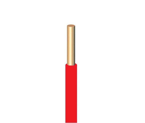 Installationskabel H07V-U 1,5 Mm² Rot – 100 Meter Rolle, Starr, Für Haushaltsgeräte & Elektroinstallation