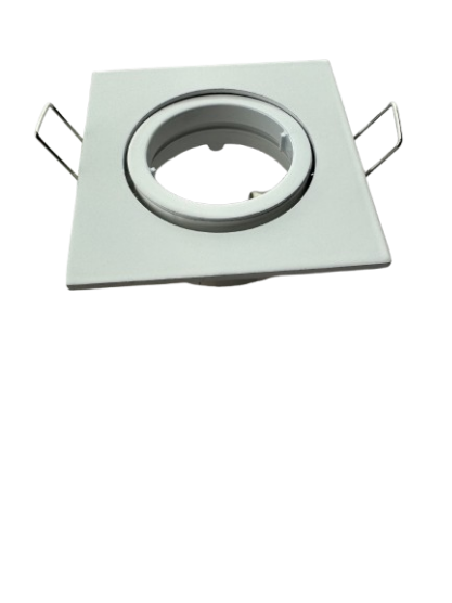 Druckguss-Einbaustrahler weiß MR16 50mm + 2,6W 2700K Leuchtmittel +GU10 Fassung komplett