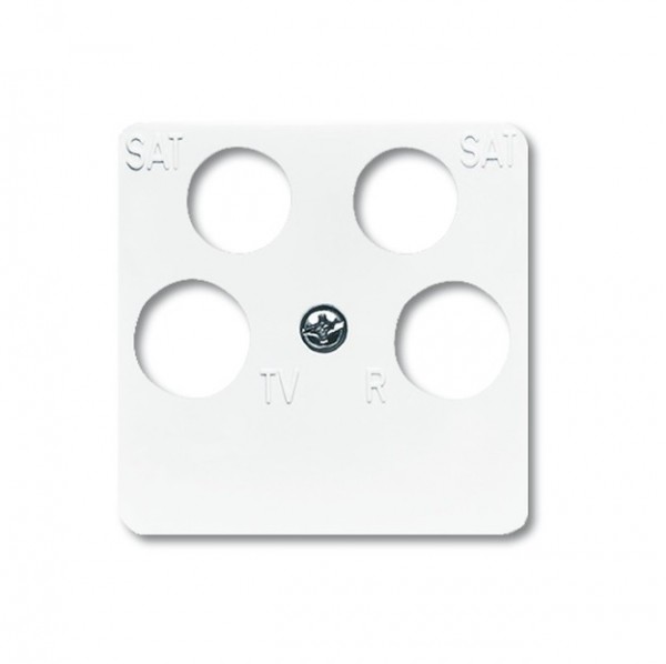 Busch-balance SI 4-Loch Antennenabdeckung alpinweiß1743/10-04-214