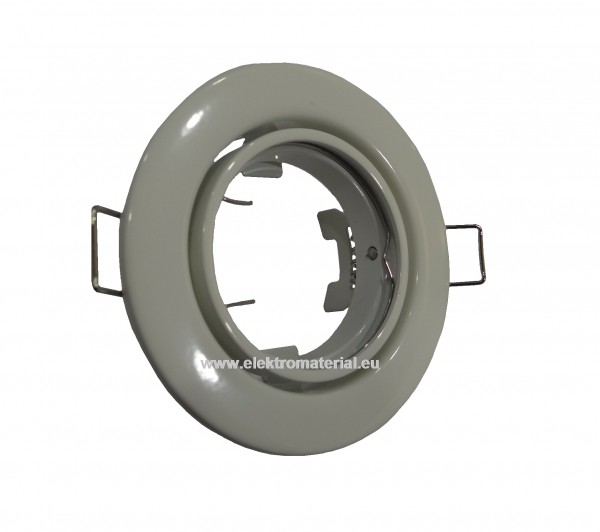 Metalleinbaustrahler schwenkbar weiss 55051