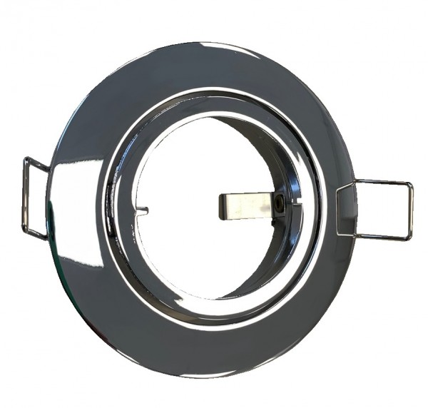 Druckguß Einbaustrahler Bajonett schwenkbar chrom glänzend 855374