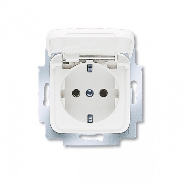 BUSCH-JAEGER SI Steckdose Klappdeckel alpinweiß 20EUK-214