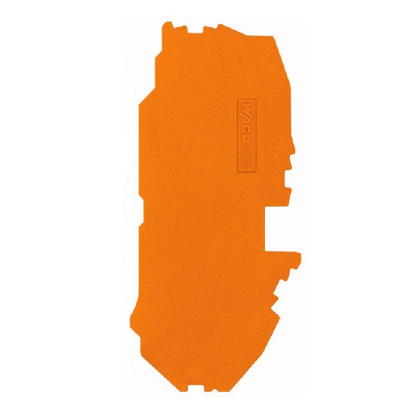WAGO Abschluss- und Zwichenplatte 1cm dick orange 2016-7692