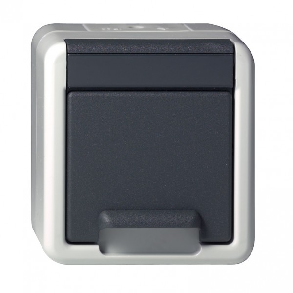 Gira Feuchtraum IP44 Steckdose mit Klappdeckel 444030