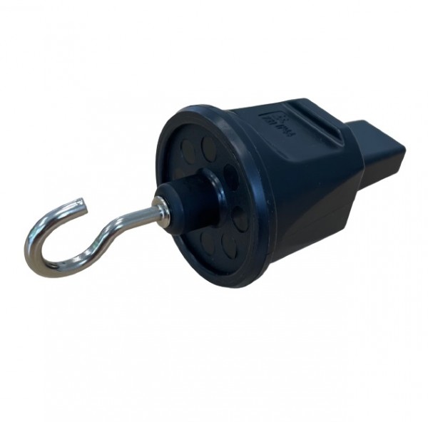 Illu Endstück mit Haken für Lichterkette Illukabel H05RNH2-F 2x1,5