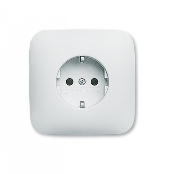 BUSCH-JAEGER SI Steckdose Vollplatte alpinweiß 20EUJ-214