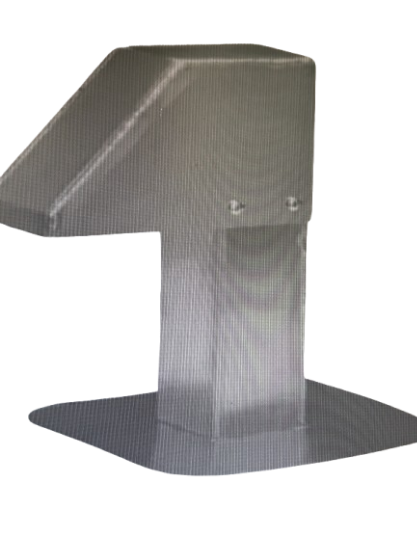 Dachdurchführung Flachdach aus Aluminium 80x80 für Klimaanlage Wärmepumpe