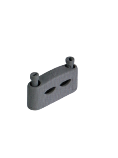 100 Stück Iso-Abstandschelle Kabelschelle Rohrschelle doppelt 2x5-14mm mm RAL 7035