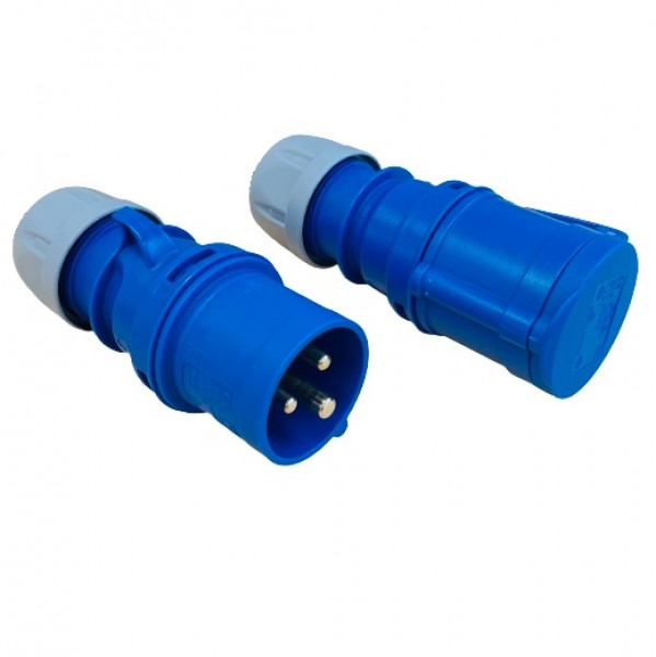 CEE Set Stecker + Kupplung 16A 3-polig