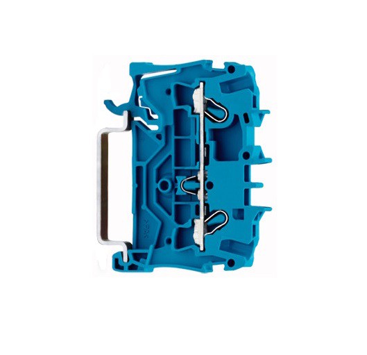 WAGO 2-Leiter-Durchgangsklemme; 2,5 mm²; für Anwendungen Ex e II u. Ex i geeignet blau 2002-1204