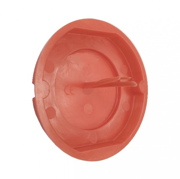 100 Stück Putzdeckel / Signaldeckel Umzugsdeckel rot für Schalterdosen Ø 60 mm
