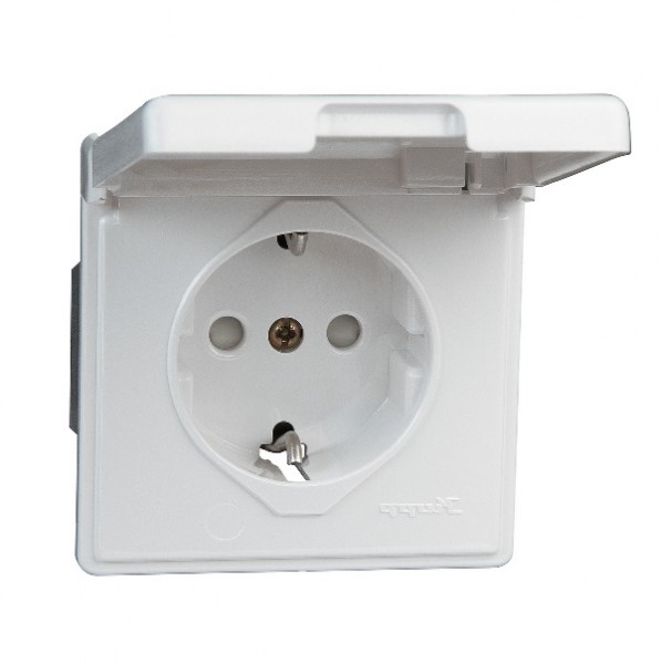 KOPP Feuchtraum IP44 Steckdose arktis weiß 119102080