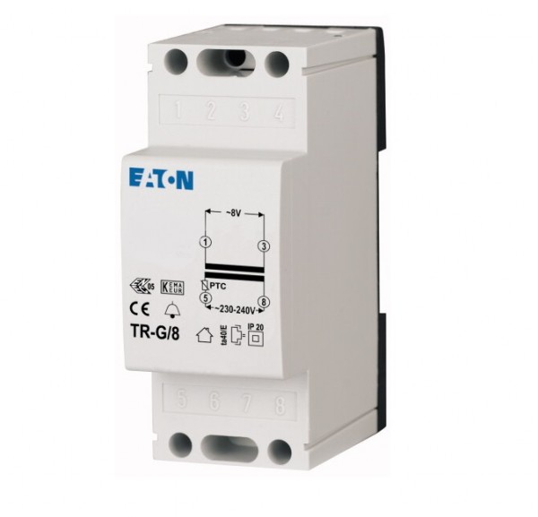 EATON Klingeltransformator Trafo 230V / 8V 1A TR-G/8