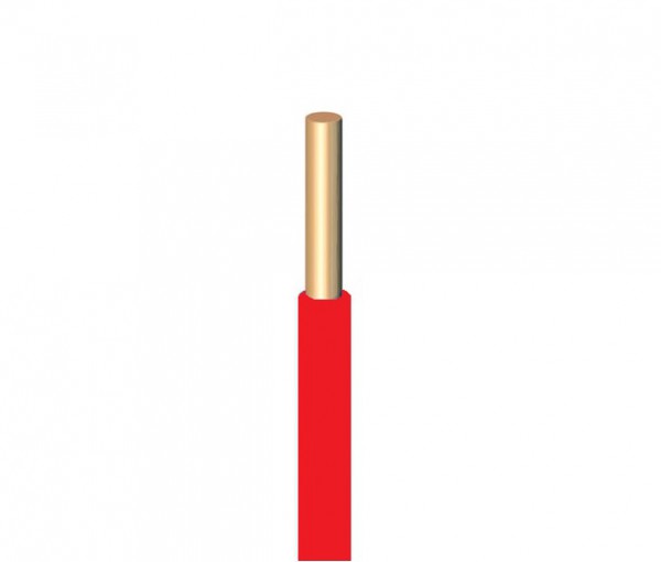 100m Verdrahtungsleitung H07V-U 1,5mm² rot