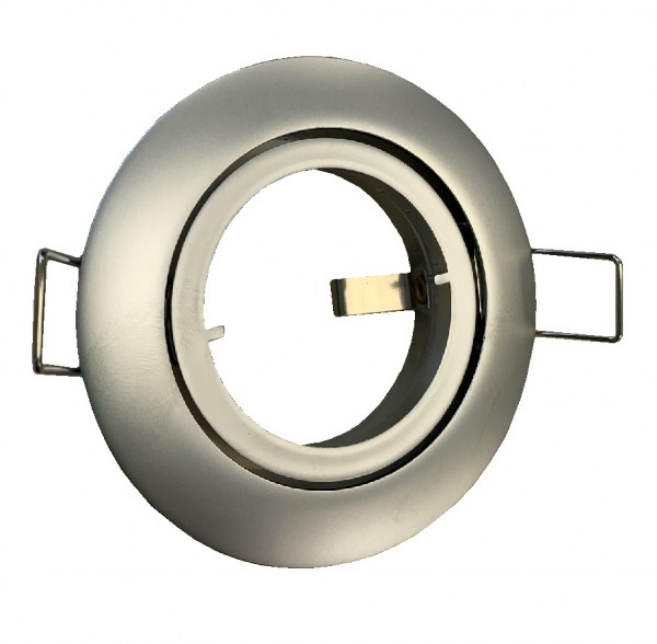 Druckguß Einbaustrahler Bajonett schwenkbar chrom matt 855379