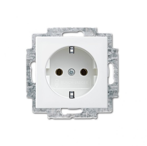 Busch-balance SI Kombisteckdose alpinweiß 20EUC-914