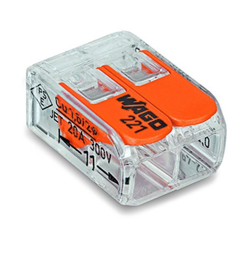20 Stück Wago Compact Hebelklemmen 221-412