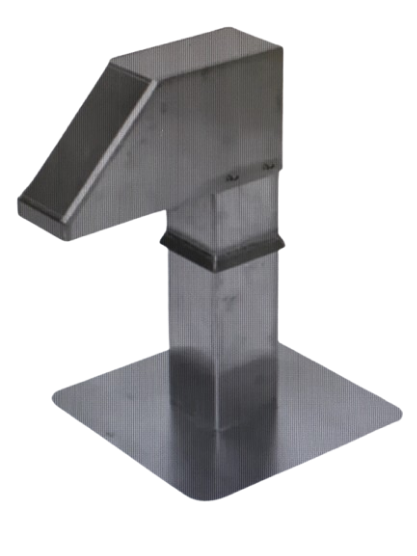 Dachdurchführung Flachdach aus Aluminium 125x250 für Klimaanlage Wärmepumpe