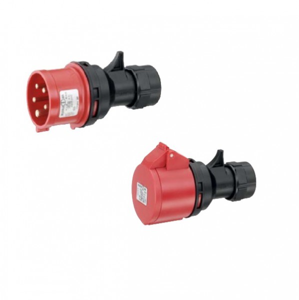 CEE Set Stecker + Kupplung 16A 5-polig