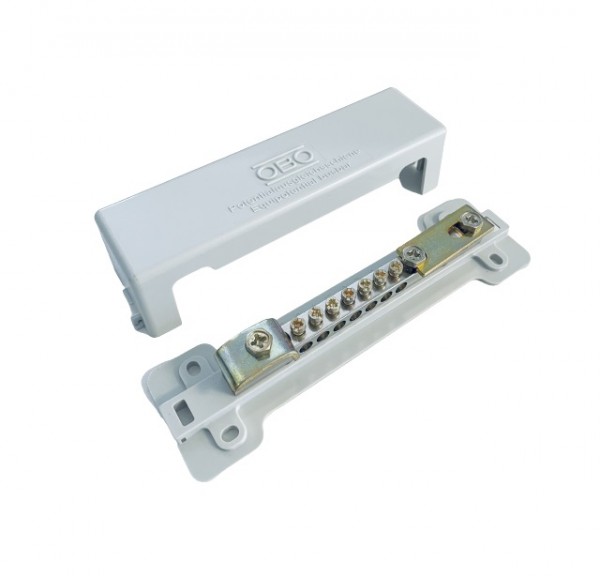 OBO Bettermann 1809 Potentialausgleichsschiene Poti grau