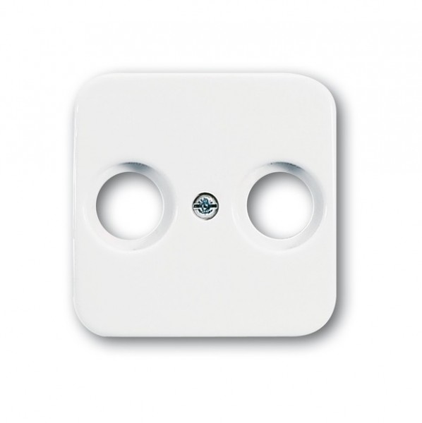 BUSCH-JAEGER SI 2-Loch Antennenabdeckung alpinweiß 2531-214