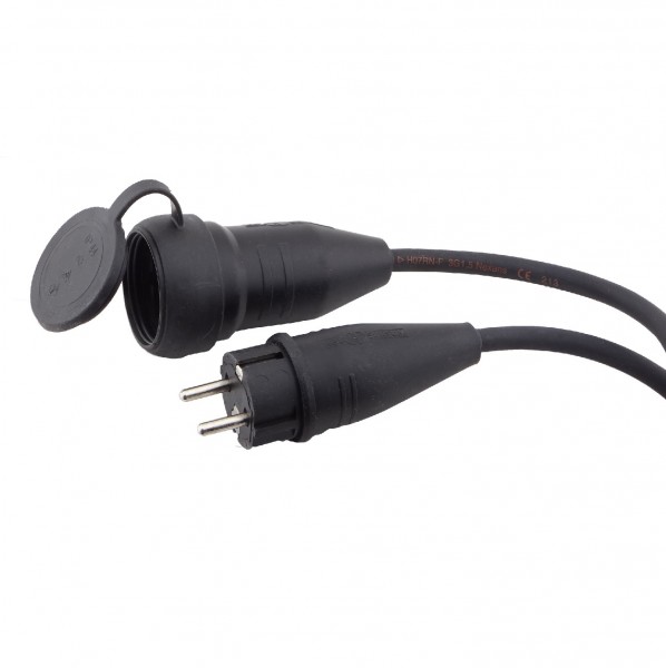 50m Gummistecker / Gummikupplung Verlängerung H07RN-F 3G1,5