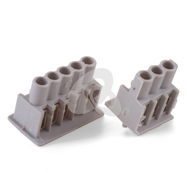 Klemmstein 3-polig, für Aufputz-Abzweigdose